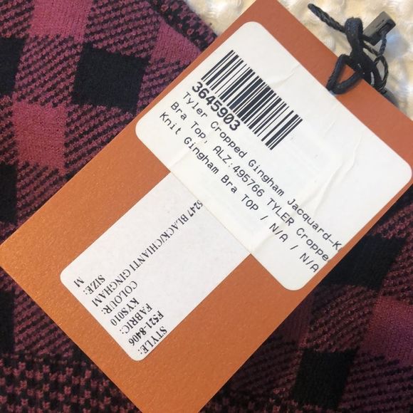 ALTUZARRA Tyler Gingham Crop Bralette - Picture 5 of 12